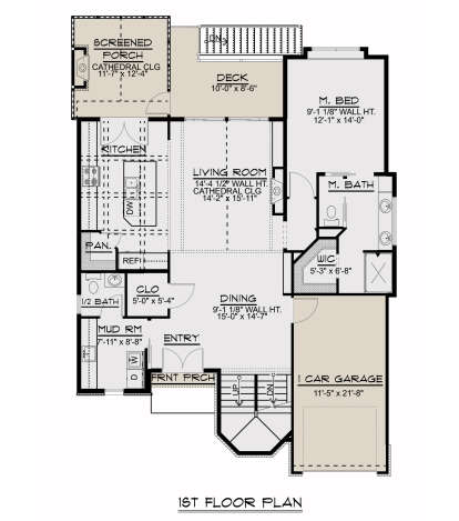 Main Floor for House Plan #5032-00024