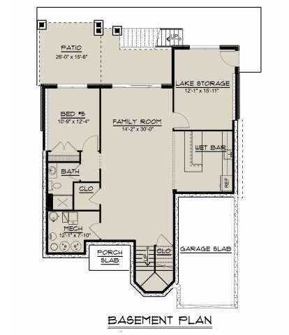 Basement for House Plan #5032-00024