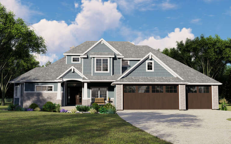 House Plan House Plan #24212 Front Elevation 
