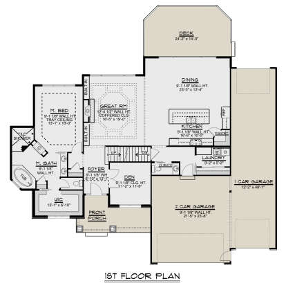 Main Floor for House Plan #5032-00025