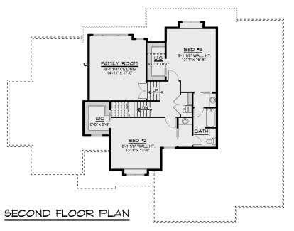 Second Floor for House Plan #5032-00025