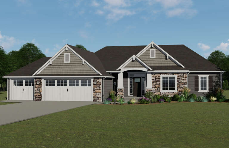 House Plan House Plan #24213 Front Elevation 