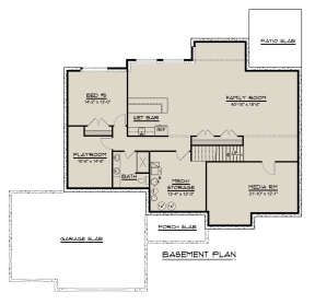 Basement for House Plan #5032-00026