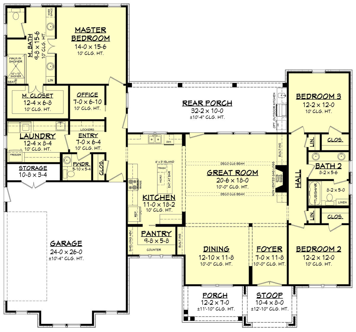 Main Floor for House Plan #041-00212