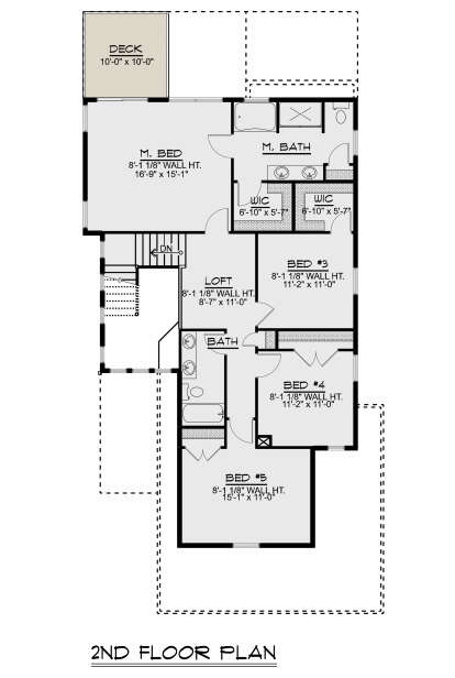 Second Floor for House Plan #5032-00027