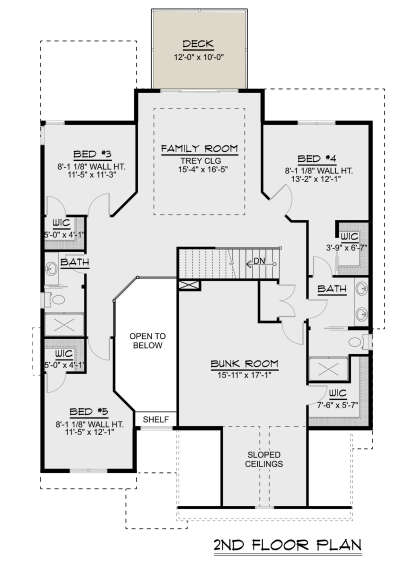 Second Floor for House Plan #5032-00029