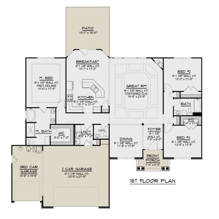 House Plan House Plan #24218 Drawing 1