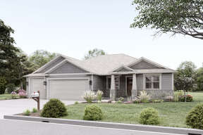 Craftsman House Plan #2802-00054 Elevation Photo