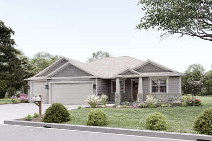 2 Bed, 2 Bath, 2320 Square Foot House Plan - #2802-00054