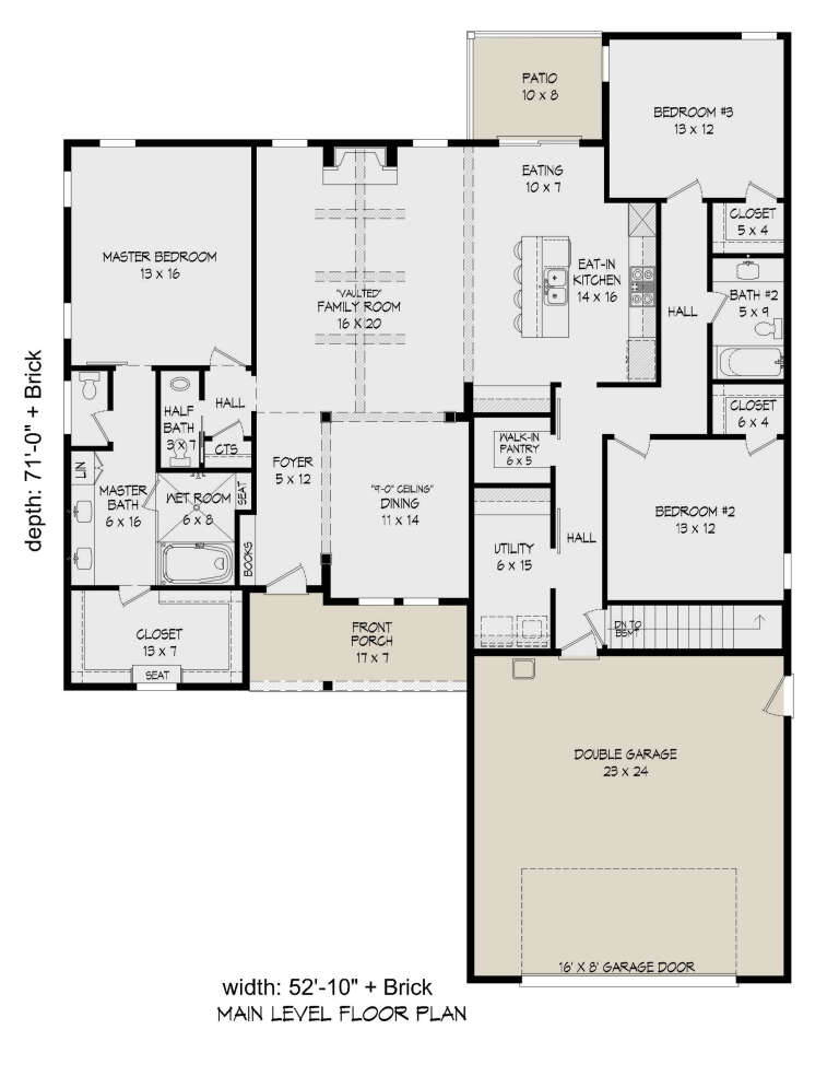 House Plan House Plan #24221 Drawing 1