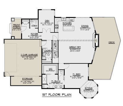 Main Floor for House Plan #5032-00031