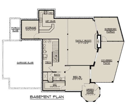 Basement for House Plan #5032-00031
