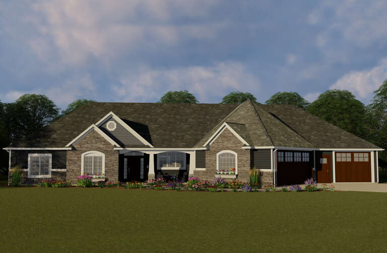 House Plan House Plan #24223 Front Elevation 