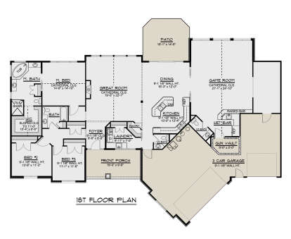 Main Floor for House Plan #5032-00032