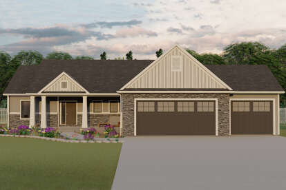 House Plan House Plan #24224 Front Elevation 