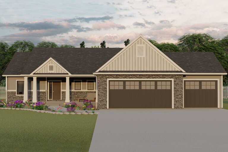 House Plan House Plan #24224 Front Elevation 