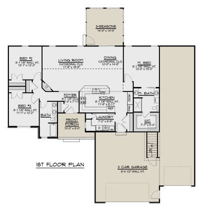 Main Floor for House Plan #5032-00034