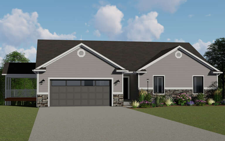 House Plan House Plan #24227 Front Elevation 