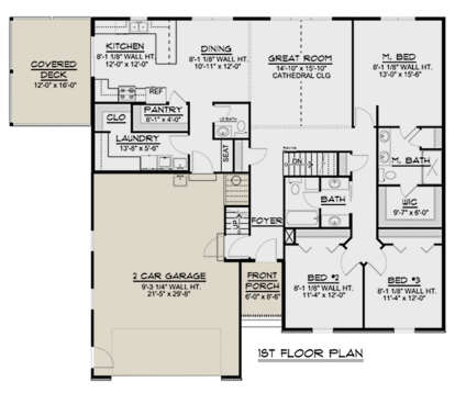 Main Floor for House Plan #5032-00036