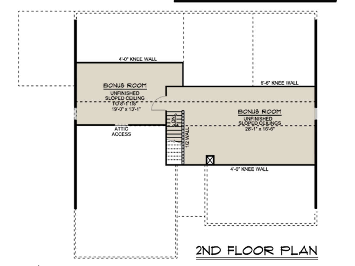 Bonus Room for House Plan #5032-00036