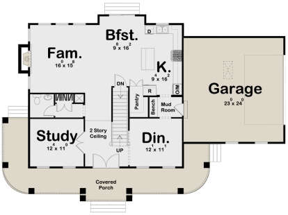 Main Floor for House Plan #963-00393