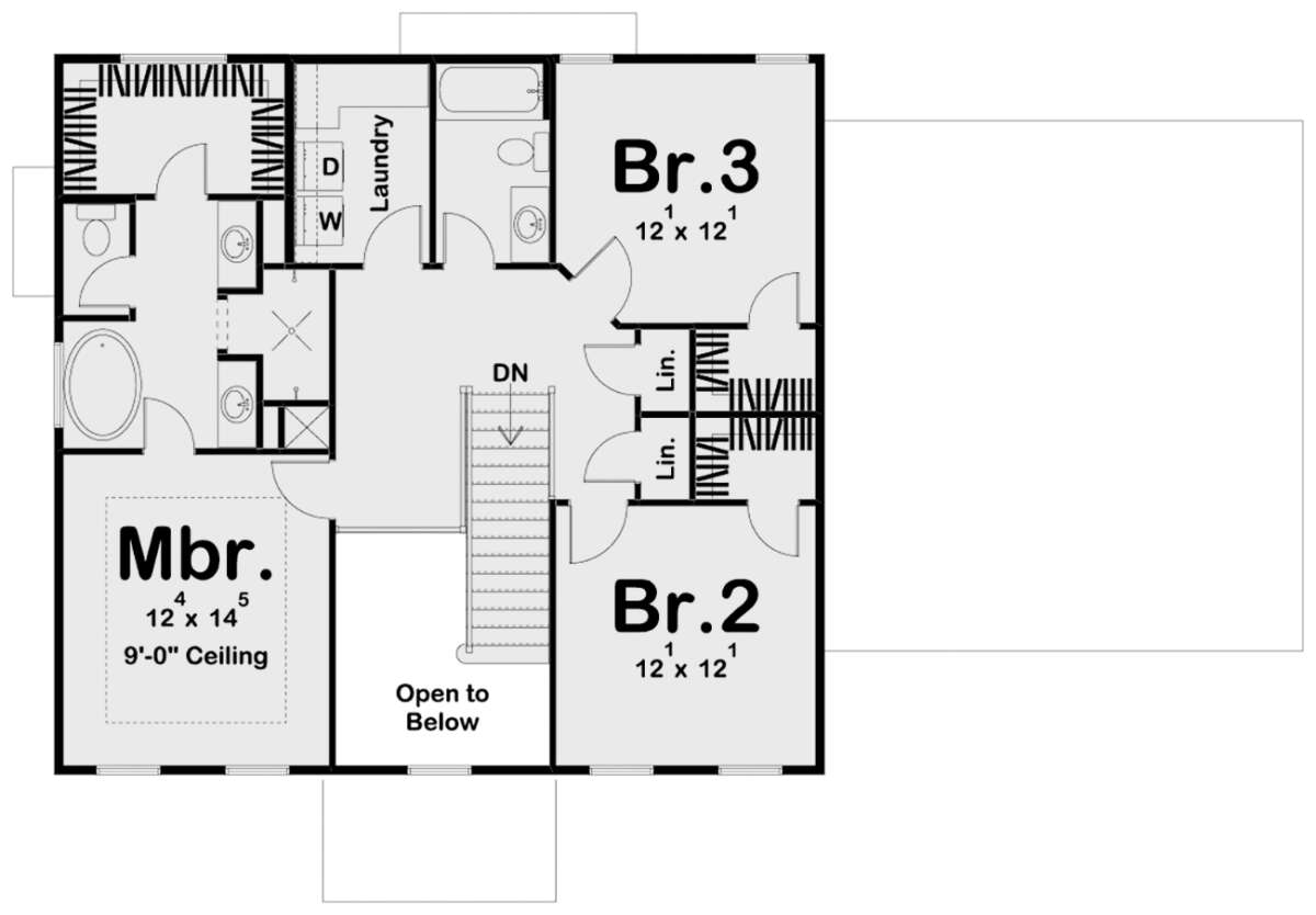 Second Floor for House Plan #963-00393