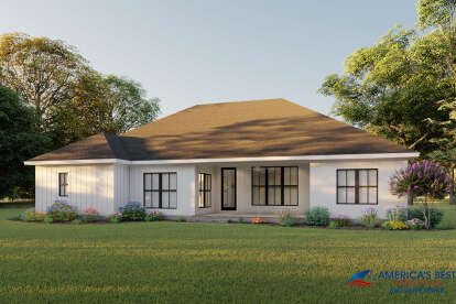 Modern Farmhouse House Plan #041-00213 Elevation Photo