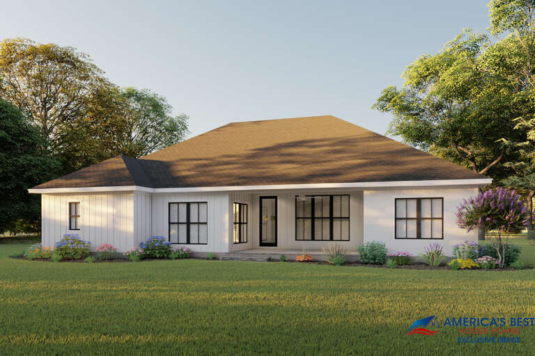 Modern Farmhouse House Plan #041-00213 Elevation Photo