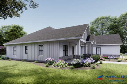 Modern Farmhouse House Plan #041-00213 Elevation Photo