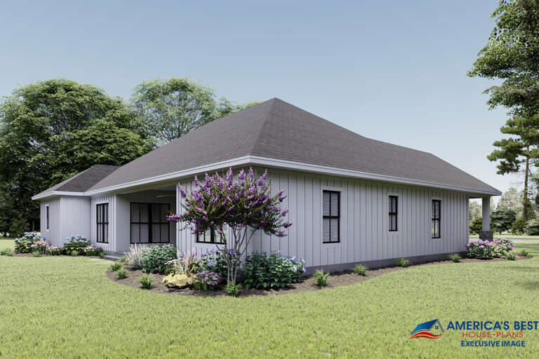 Modern Farmhouse House Plan #041-00213 Elevation Photo