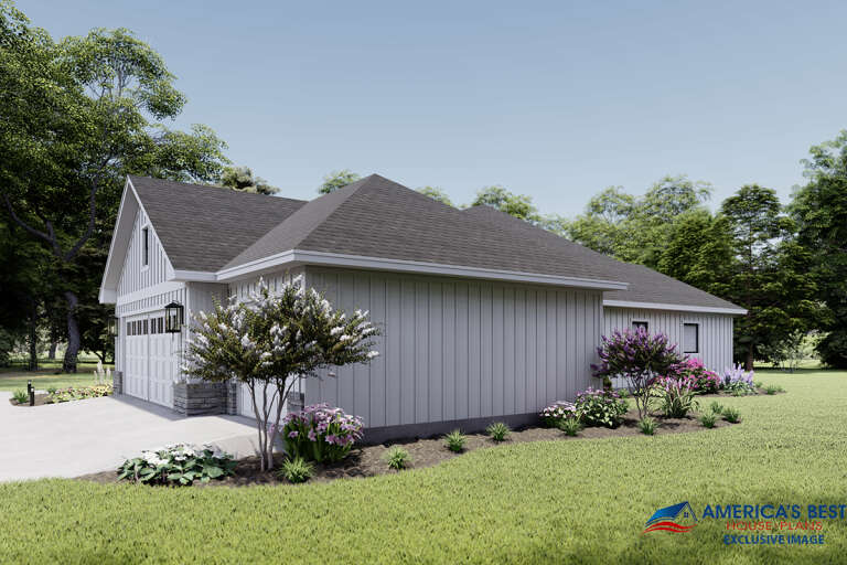Modern Farmhouse House Plan #041-00213 Elevation Photo
