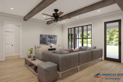 Modern Farmhouse House Plan #041-00213 Additional Photo