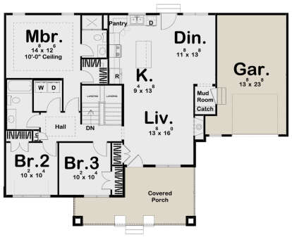 House Plan House Plan #24230 Drawing 1