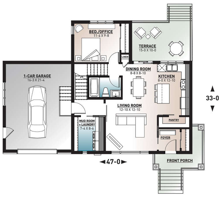 House Plan House Plan #24232 Drawing 1
