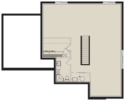 Basement for House Plan #034-01234