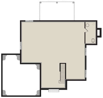 Basement for House Plan #034-01235