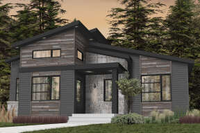 Modern House Plan #034-01236 Elevation Photo