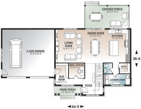 Main Floor for House Plan #034-01237