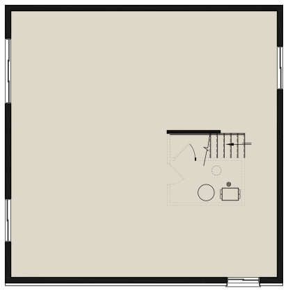Basement for House Plan #034-01238