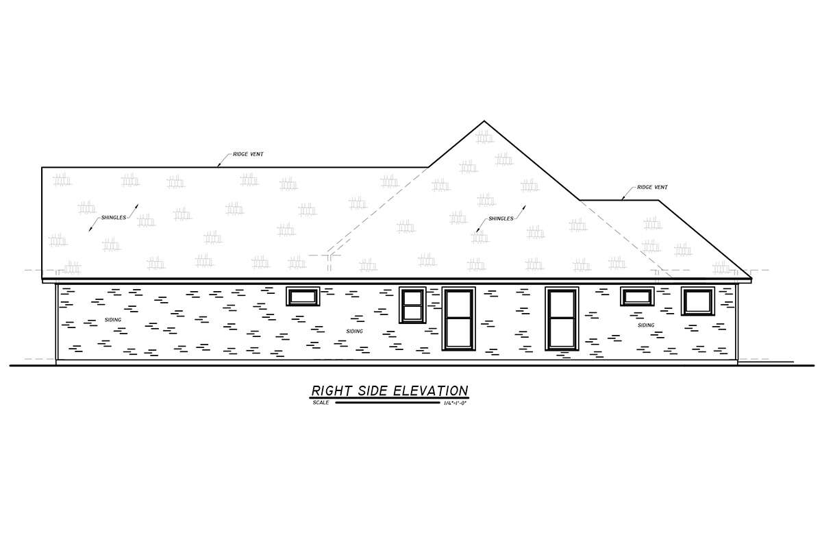 Ranch House Plan #9279-00019 Elevation Photo
