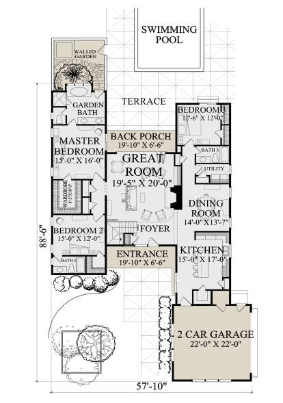 Main Floor for House Plan #7922-00238