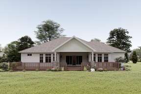 Ranch House Plan #2802-00055 Elevation Photo