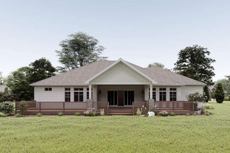 Ranch House Plan #2802-00055 Elevation Photo