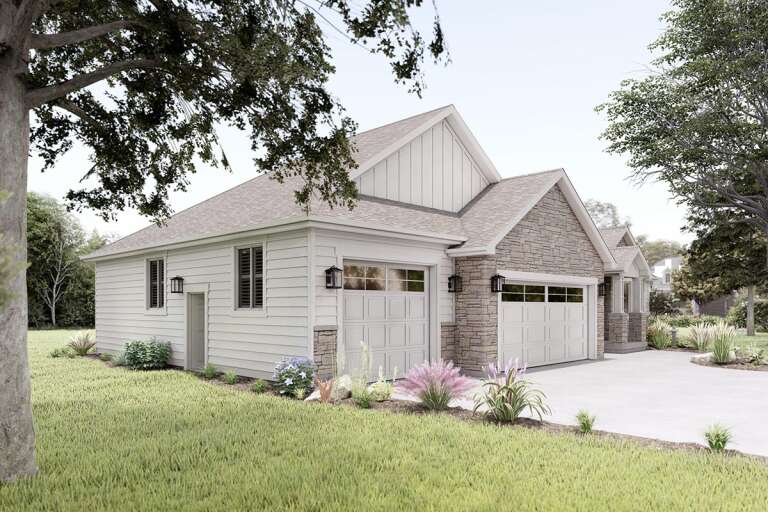Ranch House Plan #2802-00055 Elevation Photo