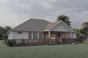 Ranch House Plan #2802-00055 Elevation Photo