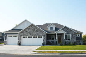 Ranch House Plan #2802-00055 Elevation Photo