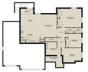 Basement for House Plan #2802-00055