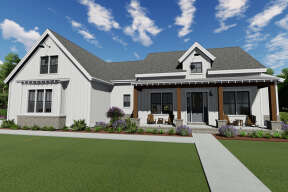 Modern Farmhouse House Plan #425-00038 Elevation Photo