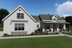 Modern Farmhouse House Plan #425-00038 Elevation Photo