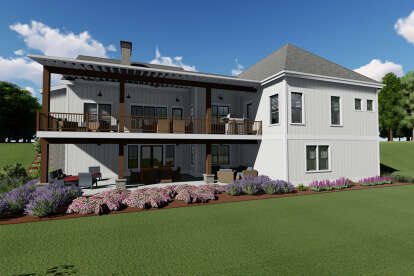 Modern Farmhouse House Plan #425-00038 Elevation Photo